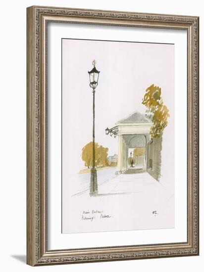 Main Entrance, Kensington Palace-null-Framed Art Print