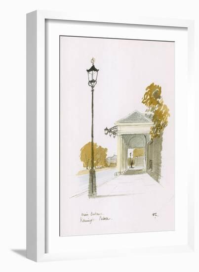 Main Entrance, Kensington Palace-null-Framed Art Print