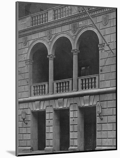 Main entrance of the Fraternity Clubs Building, New York City, 1924-Unknown-Mounted Photographic Print