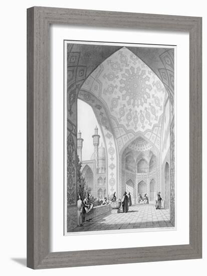 Main Entrance of the Medrese-I-Shah-Hussein, Isfahan, Modern Monuments of Persia-Pascal Xavier Coste-Framed Giclee Print
