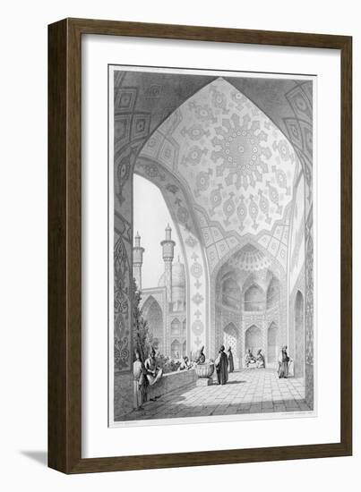 Main Entrance of the Medrese-I-Shah-Hussein, Isfahan, Modern Monuments of Persia-Pascal Xavier Coste-Framed Giclee Print