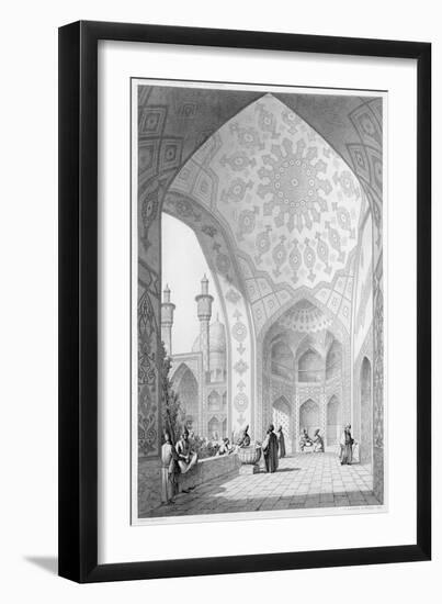 Main Entrance of the Medrese-I-Shah-Hussein, Isfahan, Modern Monuments of Persia-Pascal Xavier Coste-Framed Giclee Print