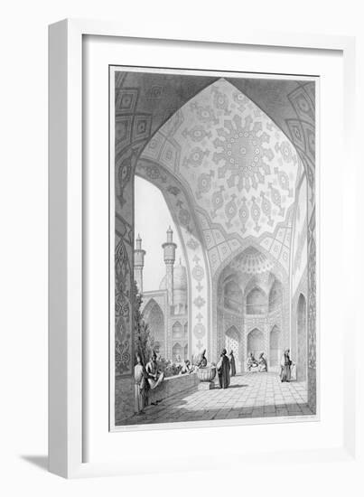 Main Entrance of the Medrese-I-Shah-Hussein, Isfahan, Modern Monuments of Persia-Pascal Xavier Coste-Framed Giclee Print