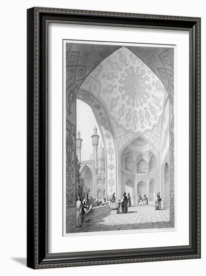 Main Entrance of the Medrese-I-Shah-Hussein, Isfahan, Modern Monuments of Persia-Pascal Xavier Coste-Framed Giclee Print