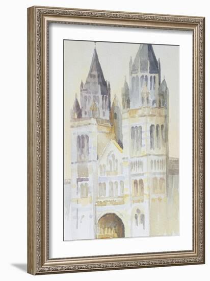 Main Entrance of the Natural History Museum, London, Daytime, 1994-Izabella Godlewska de Aranda-Framed Giclee Print