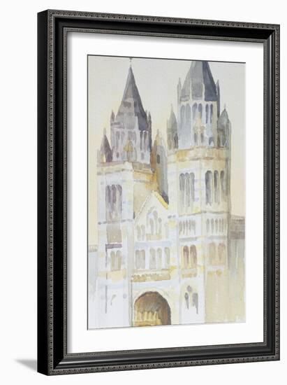 Main Entrance of the Natural History Museum, London, Daytime, 1994-Izabella Godlewska de Aranda-Framed Giclee Print