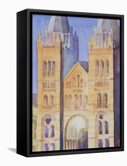 Main Entrance of the Natural History Museum, London, Sunset, 1994-Izabella Godlewska de Aranda-Framed Premier Image Canvas