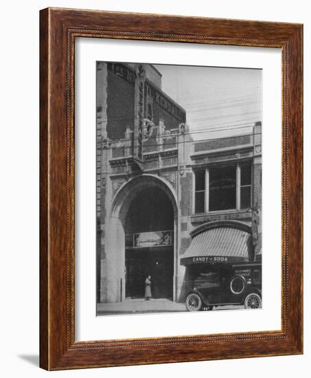 Main entrance, the St George Theatre, Framingham, Massachusetts, 1925-null-Framed Photographic Print