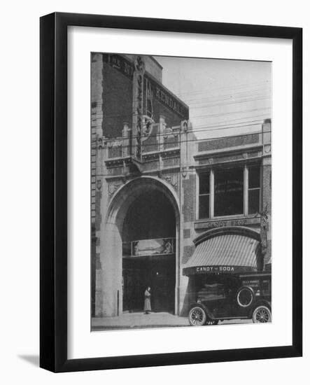 Main entrance, the St George Theatre, Framingham, Massachusetts, 1925-null-Framed Photographic Print
