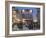 Main Entrance to Christkindlmarkt (Christmas Market), Marktstrasse at Twilight, Bavaria-Richard Nebesky-Framed Photographic Print