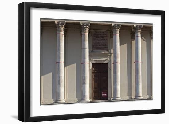 Main Entrance to the Karlskirche (St. Charles Church), Vienna, Austria-Julian Castle-Framed Photo