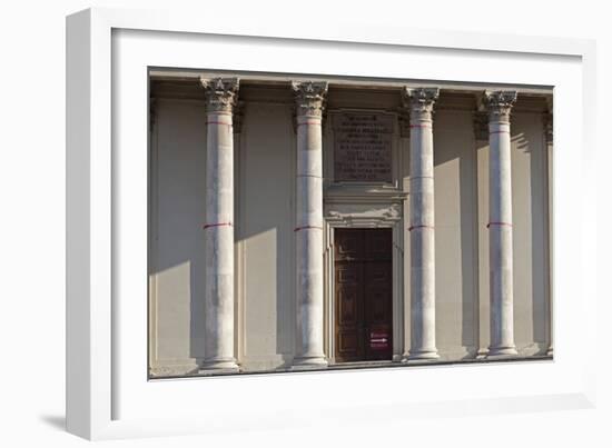 Main Entrance to the Karlskirche (St. Charles Church), Vienna, Austria-Julian Castle-Framed Photo