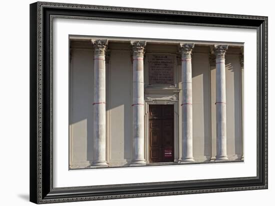 Main Entrance to the Karlskirche (St. Charles Church), Vienna, Austria-Julian Castle-Framed Photo