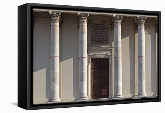 Main Entrance to the Karlskirche (St. Charles Church), Vienna, Austria-Julian Castle-Framed Stretched Canvas