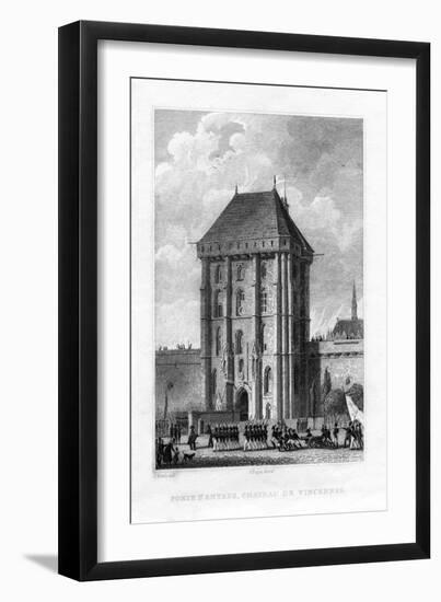 Main Gate, Chateau De Vincennes, Paris, 1830-Augustus Welby Northmore Pugin-Framed Giclee Print