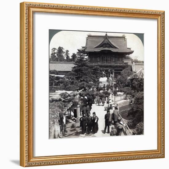 Main Gateway to Kameido Temple, Tokyo, Japan, 1904-Underwood & Underwood-Framed Photographic Print