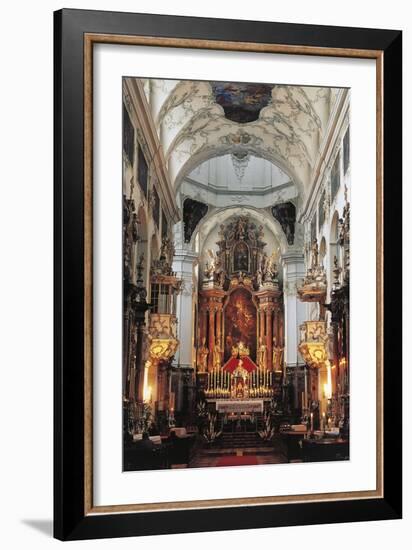 Main Nave and Altar of St Peter's Abbey Church (Stift Sankt Peter) in Rococo Style-null-Framed Photographic Print