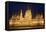 Main Part of Hungarian Parliament on Warm Summer Night, Budapest, Hungary, Europe-Julian Pottage-Framed Premier Image Canvas