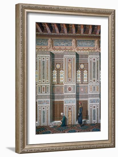 Main Room, Mosque of Ahmed El-Bordeyny, 19th Century-Emile Prisse d'Avennes-Framed Giclee Print