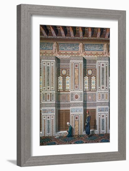 Main Room, Mosque of Ahmed El-Bordeyny, 19th Century-Emile Prisse d'Avennes-Framed Giclee Print