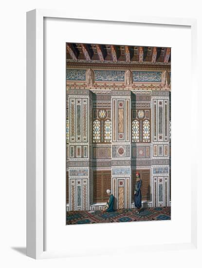 Main Room, Mosque of Ahmed El-Bordeyny, 19th Century-Emile Prisse d'Avennes-Framed Giclee Print