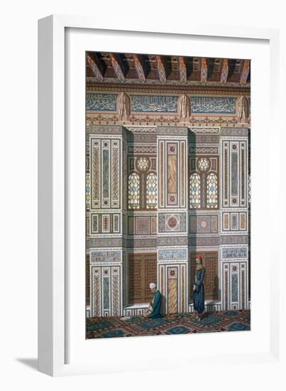 Main Room, Mosque of Ahmed El-Bordeyny, 19th Century-Emile Prisse d'Avennes-Framed Giclee Print