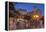 Main Square at Dusk, Taormina, Sicily, Italy, Europe-John Miller-Framed Premier Image Canvas