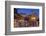 Main Square at Dusk, Taormina, Sicily, Italy, Europe-John Miller-Framed Photographic Print