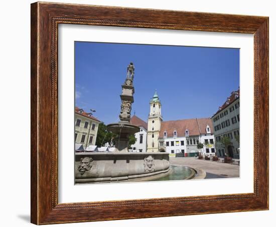 Main Square (Hlavne Namestie), Old Town, Bratislava, Slovakia, Europe-Jean Brooks-Framed Photographic Print