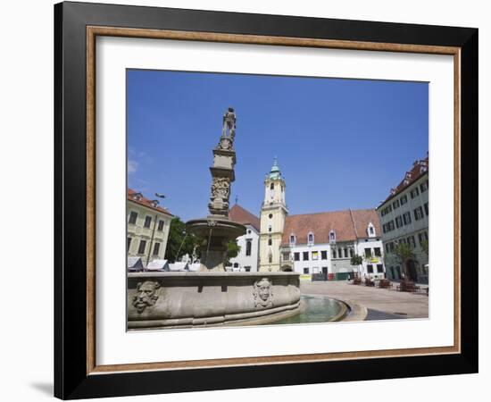 Main Square (Hlavne Namestie), Old Town, Bratislava, Slovakia, Europe-Jean Brooks-Framed Photographic Print