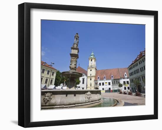 Main Square (Hlavne Namestie), Old Town, Bratislava, Slovakia, Europe-Jean Brooks-Framed Photographic Print