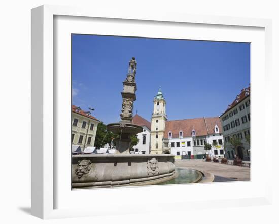 Main Square (Hlavne Namestie), Old Town, Bratislava, Slovakia, Europe-Jean Brooks-Framed Photographic Print