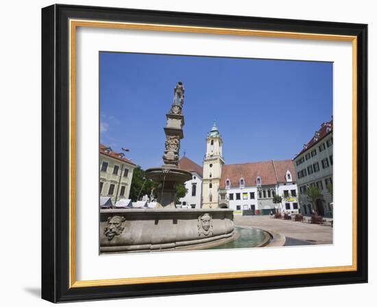 Main Square (Hlavne Namestie), Old Town, Bratislava, Slovakia, Europe-Jean Brooks-Framed Photographic Print