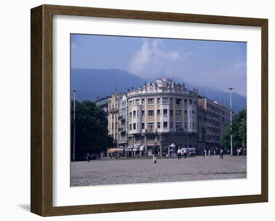 Main Square, Skopje, Macedonia-David Lomax-Framed Photographic Print