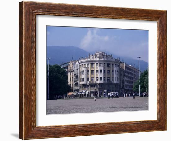 Main Square, Skopje, Macedonia-David Lomax-Framed Photographic Print