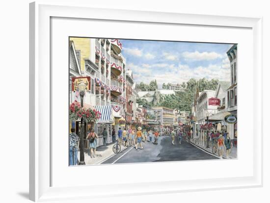 Main St.: Mackinaw-Stanton Manolakas-Framed Giclee Print