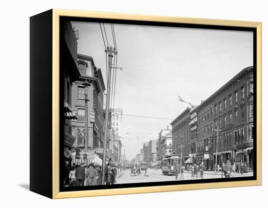 Main St., Worcester, Mass.-null-Framed Stretched Canvas