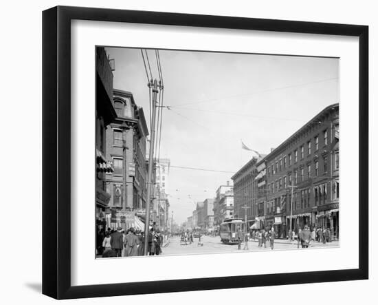 Main St., Worcester, Mass.-null-Framed Photo