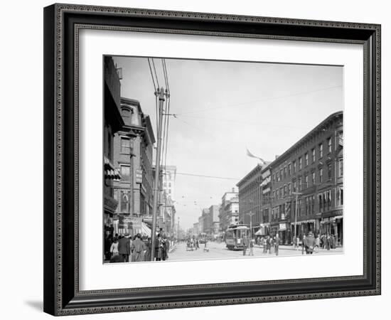 Main St., Worcester, Mass.-null-Framed Photo