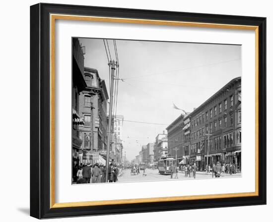 Main St., Worcester, Mass.-null-Framed Photo