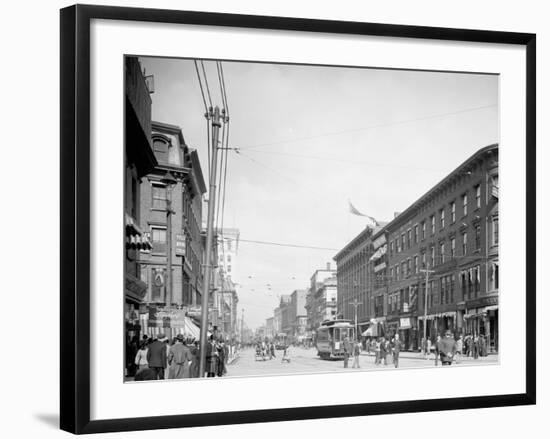 Main St., Worcester, Mass.-null-Framed Photo