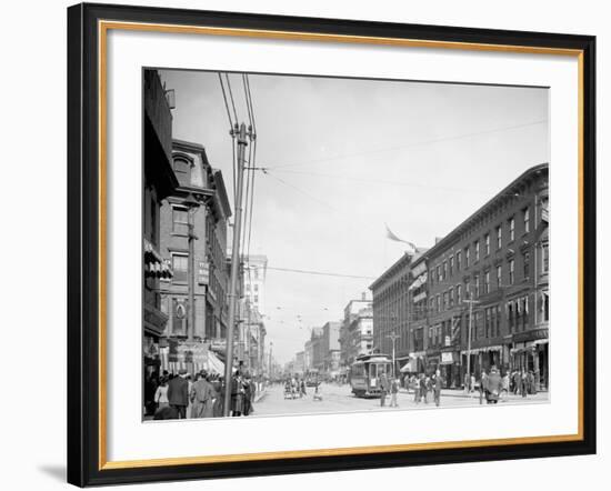 Main St., Worcester, Mass.-null-Framed Photo