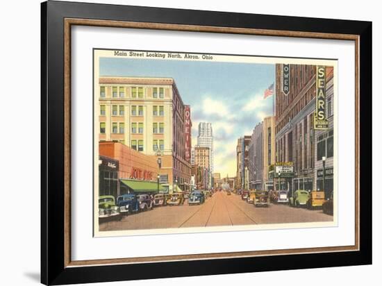 Main Street, Akron, Ohio-null-Framed Art Print