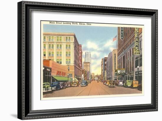 Main Street, Akron, Ohio-null-Framed Art Print