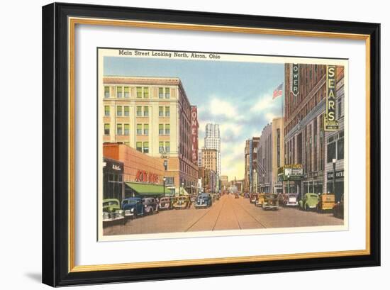 Main Street, Akron, Ohio-null-Framed Art Print