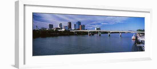 Main Street Bridge across Arkansas River, Little Rock, Arkansas, USA-null-Framed Photographic Print