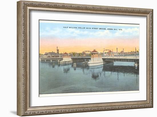 Main Street Bridge, Green Bay, Wisconsin-null-Framed Art Print