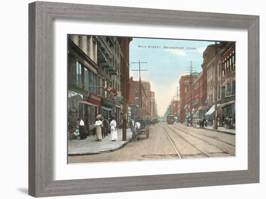 Main Street, Bridgeport, Connecticut-null-Framed Art Print