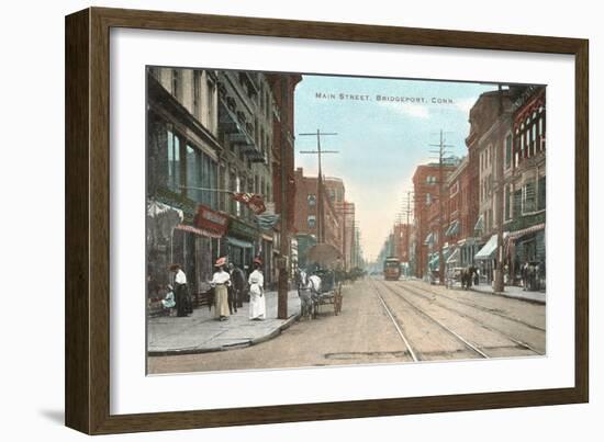 Main Street, Bridgeport, Connecticut-null-Framed Art Print