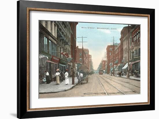 Main Street, Bridgeport, Connecticut-null-Framed Art Print